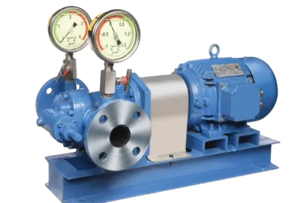 external gear pump set with motor and pressure gauges – Delta PD Pumps India