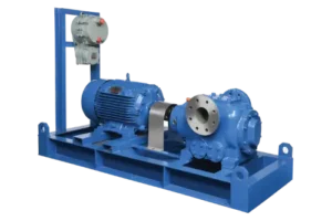 twin screw pumps manufacturers in India – Delta PD Pumps flanged discharge unit