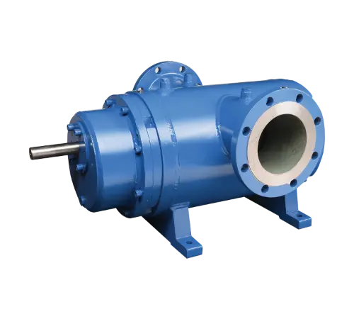 twin screw pump casing with flanged barrel inlet – positive displacement pump India