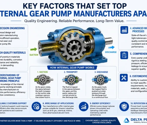 Internal gear pump features and benefits