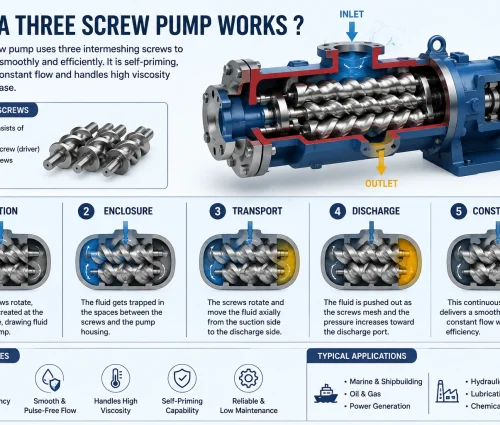 Three Screw Pump Working explained