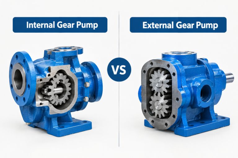 Internal vs external gear pump